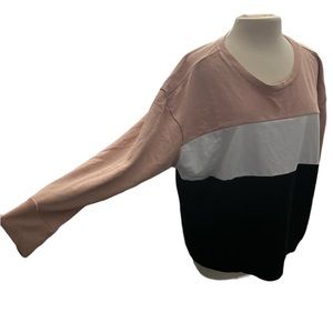 Torrid Tri-Color Long Sleeve Shirt